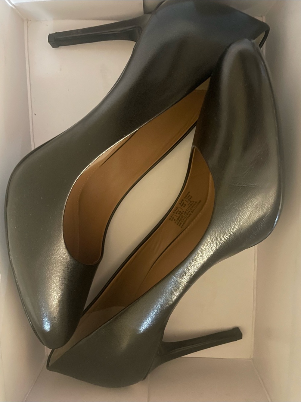 Calvin Klein Black Pointed Toe Stiletto Pumps
